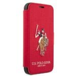 US Polo USFLBKP12MPUGFLRE Red Book Polo Embroidery Collection Kryt iPhone 12/12 Pro