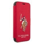 US Polo USFLBKP12SPUGFLRE Red Book Polo Embroidery Collection Kryt iPhone 12 Mini