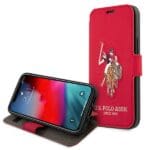 US Polo USFLBKP12SPUGFLRE Red Book Polo Embroidery Collection Kryt iPhone 12 Mini