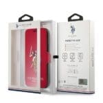 US Polo USFLBKP12SPUGFLRE Red Book Polo Embroidery Collection Kryt iPhone 12 Mini