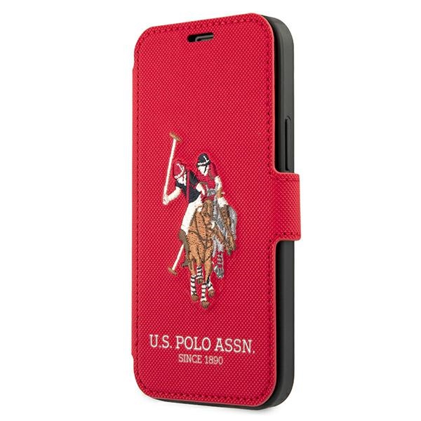 US Polo USFLBKP12SPUGFLRE Red Book Polo Embroidery Collection Kryt iPhone 12 Mini