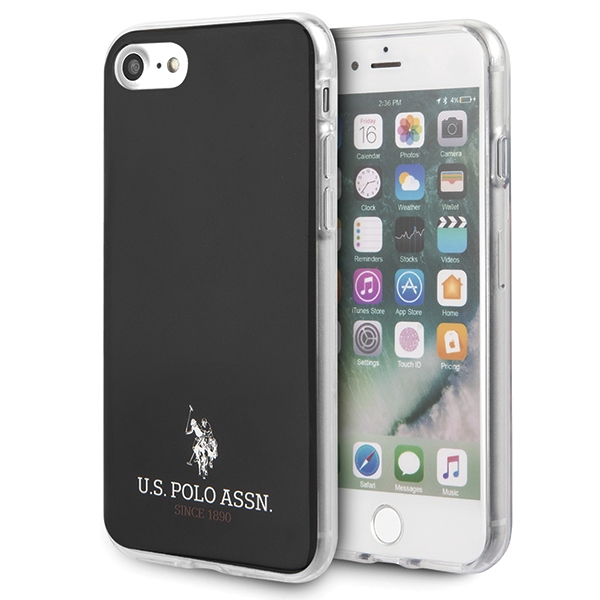US Polo USHCI8TPUBK Black Shiny Kryt iPhone 7/8/SE 2020/SE 2022