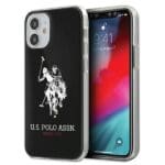 US Polo USHCP12STPUHRBK Black Shiny Big Logo Kryt iPhone 12 Mini