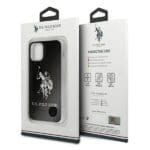 US Polo USHCP12STPUHRBK Black Shiny Big Logo Kryt iPhone 12 Mini
