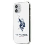 US Polo USHCP12STPUHRWH White Shiny Big Logo Kryt iPhone 12 Mini