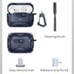 ESR Cyber Flicklock Halolock MagSafe Apple Blue Kryt AirPods Pro 3