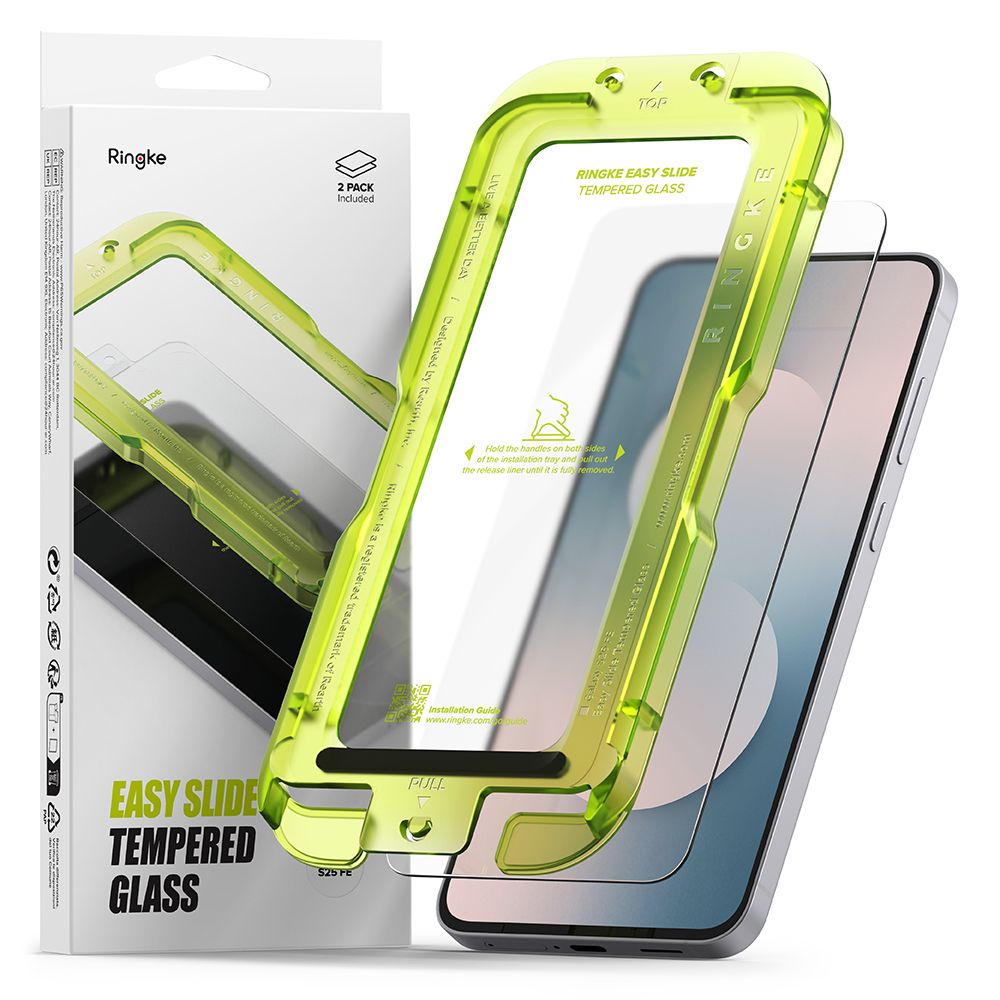 Ringke Easy Slide 2-Pack Clear Samsung Galaxy S25 Fe
