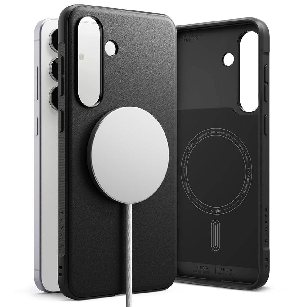Ringke Onyx Magnetic MagSafe Black Kryt Samsung Galaxy S25 Fe