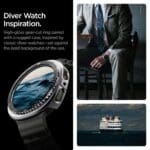 Spigen Bezel Tune Pro Diver Samsung Galaxy Watch 8 (44 mm) Black