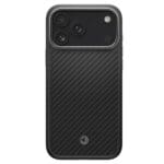 Spigen Enzo Aramid ”T” Mag MagSafe Black/Silver Kryt iPhone 17 Pro