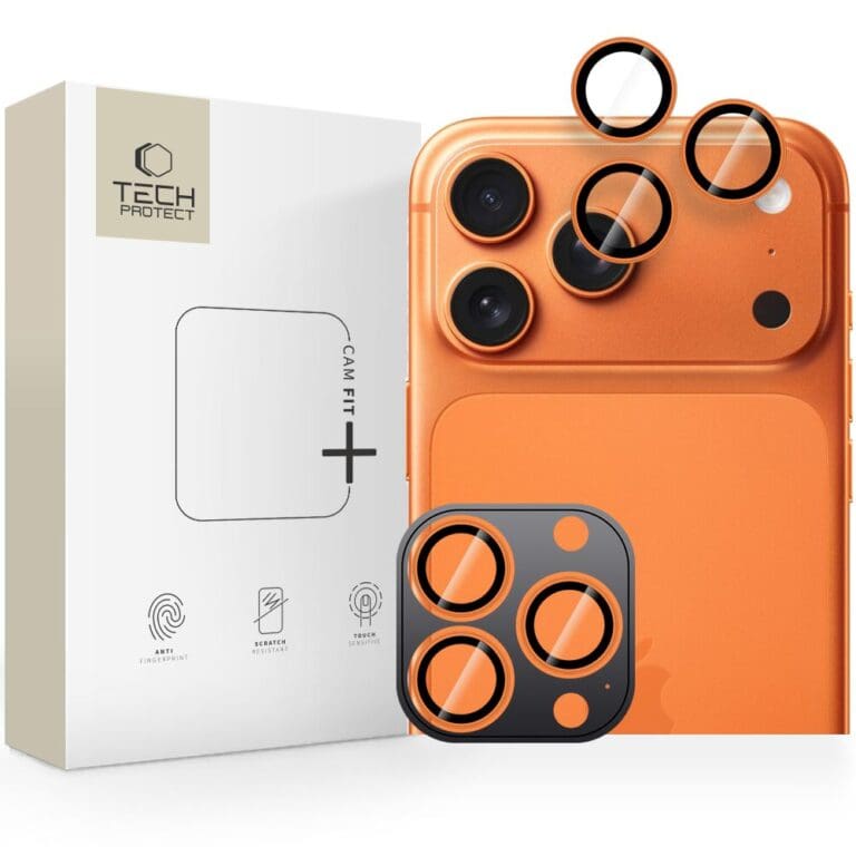 Tech-Protect Camring Fit+ Cosmic Orange iPhone 14 Pro/14 Pro Max/15 Pro/15 Pro Max/16 Pro/16 Pro Max/17 Pro/17 Pro Max