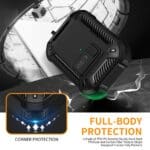 Tech-Protect Carbonox MagSafe Apple Black Kryt AirPods Pro 3