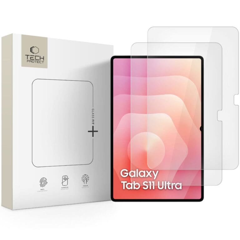 Tech-Protect Glass Fit+ 2-Pack Clear Samsung Galaxy Tab S10 Ultra 14.6/S11 Ultra 14.6 X930/X936B/S8 Ultra 14.6/S9 Ultra 14.6