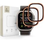Tech-Protect Glass Ring 2-Pack Apple Watch Ultra 1 / 2 / 3 (49 mm) Cosmic Orange