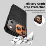 Tech-Protect Kevlar Aramid Cc MagSafe Black Kryt iPhone 17 Pro Max