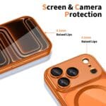 Tech-Protect Magflex MagSafe Shiny Cosmic Orange Kryt iPhone 17 Pro