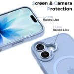 Tech-Protect Magmat MagSafe Matte Mist Blue Kryt iPhone 17