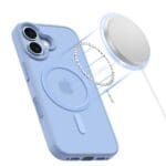 Tech-Protect Magmat MagSafe Matte Mist Blue Kryt iPhone 17