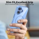 Tech-Protect Magmat MagSafe Mist Blue/Clear Kryt iPhone 17