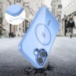 Tech-Protect Magmat MagSafe Mist Blue/Clear Kryt iPhone 17