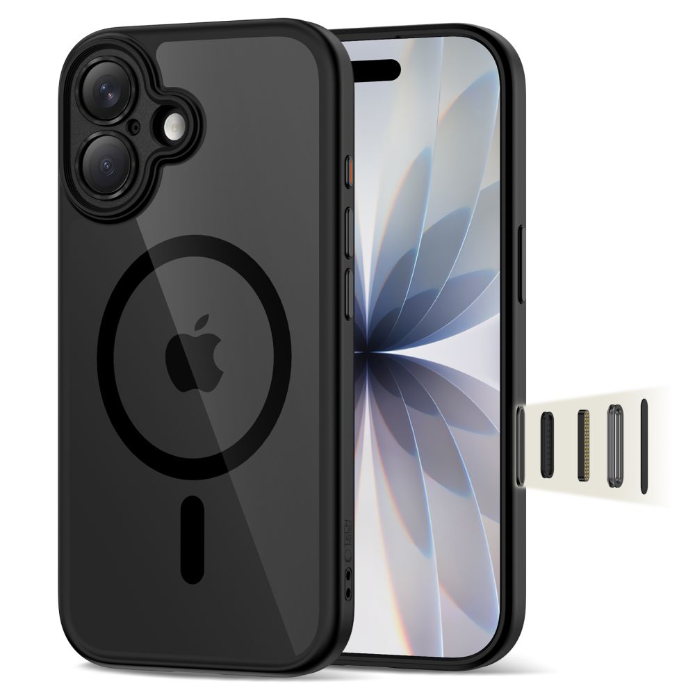 Tech-Protect Magpeak MagSafe Cc Black/Clear Kryt iPhone 17