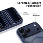 Tech-Protect Magpeak MagSafe Cc Deep Blue/Clear Kryt iPhone 17 Pro Max