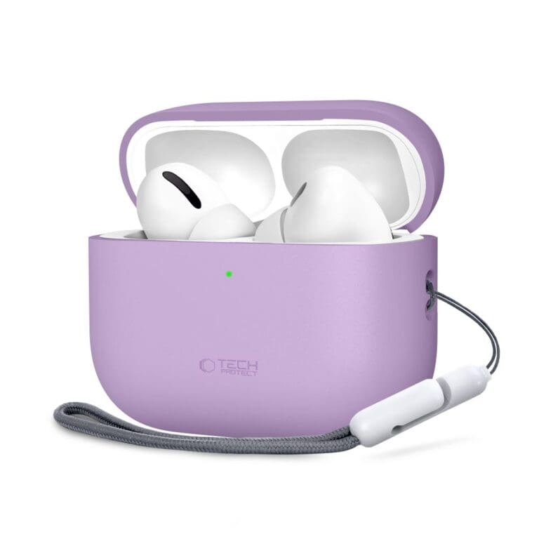Tech-Protect Silicone Apple Lavender Kryt AirPods Pro 3