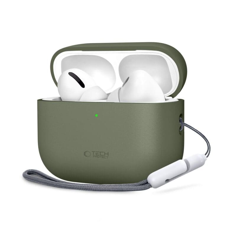 Tech-Protect Silicone Apple Olive Green Kryt AirPods Pro 3