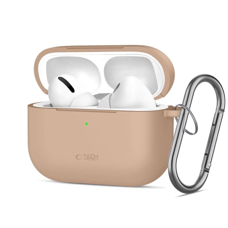 Tech-Protect Silicone Hook Apple Caffe Latte Kryt AirPods Pro 3