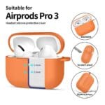 Tech-Protect Silicone Hook Apple Cosmic Orange Kryt AirPods Pro 3
