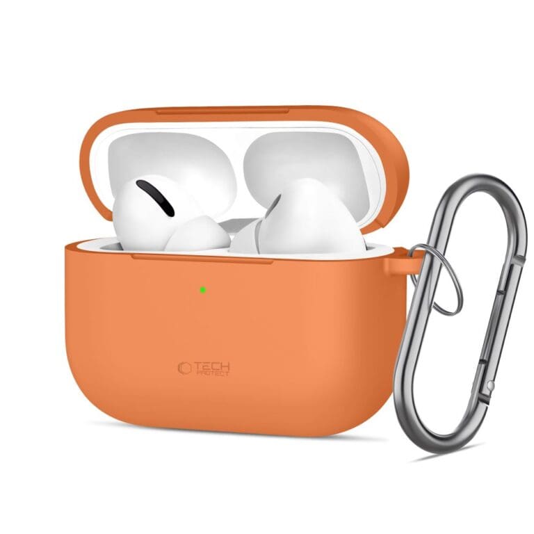 Tech-Protect Silicone Hook Apple Cosmic Orange Kryt AirPods Pro 3