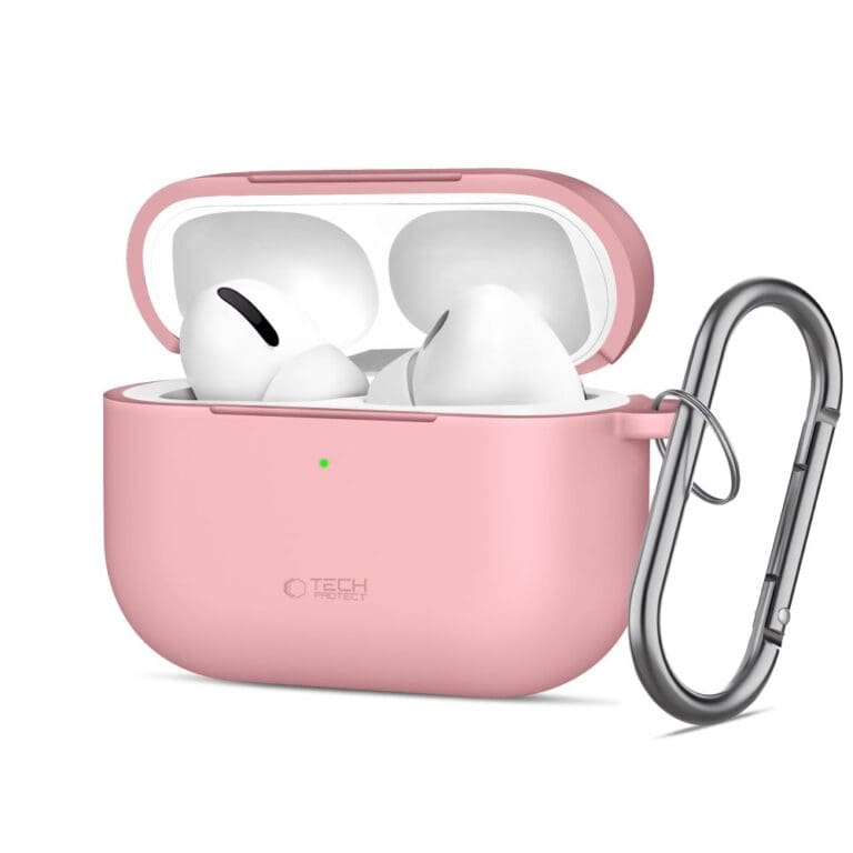 Tech-Protect Silicone Hook Apple Dusty Pink Kryt AirPods Pro 3