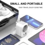 Tech-Protect Ta100 Travel Adapter Uk To Eu White