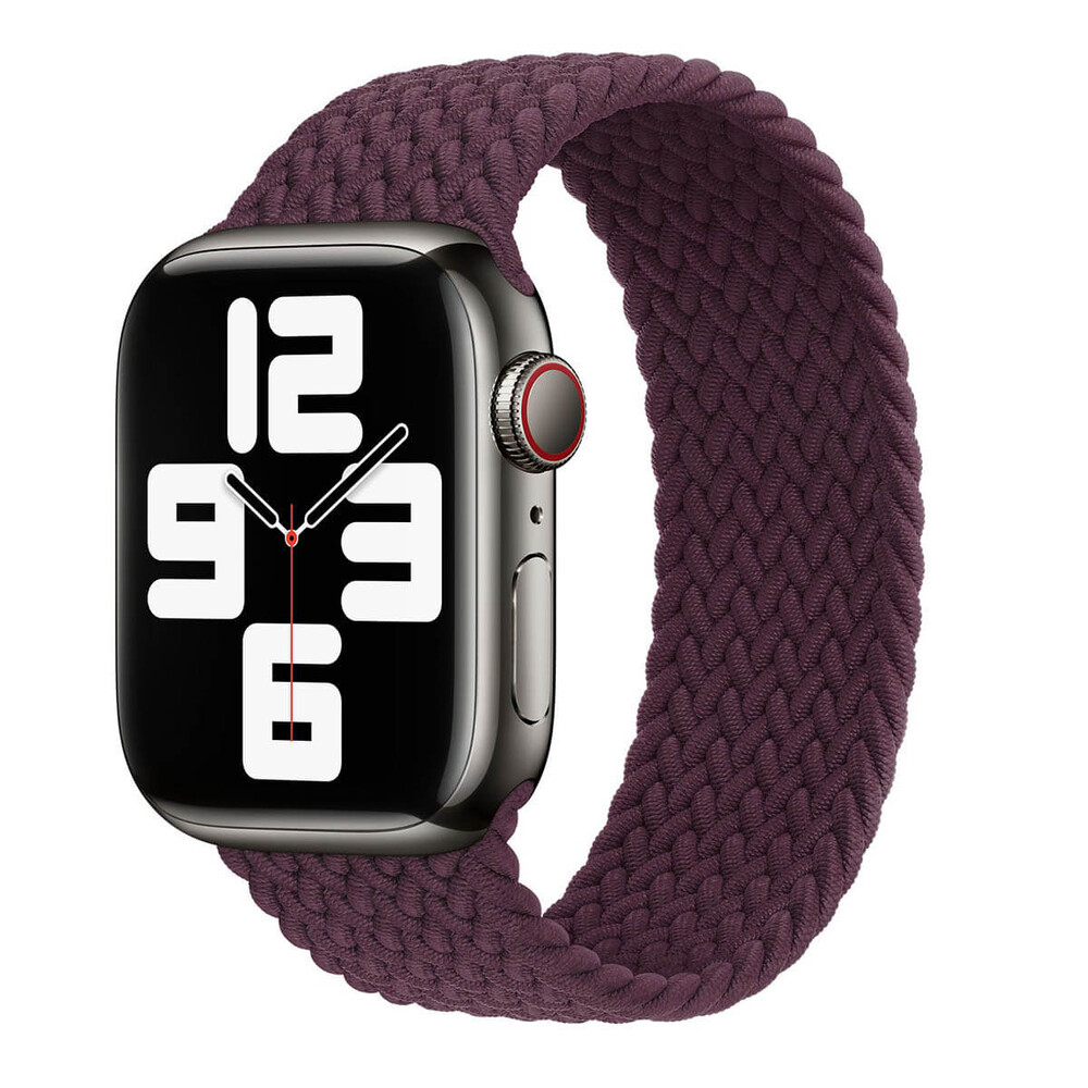 Apple Braided Strap Solo Ml633Zm/A SE/11/10/9/8/7/6/5/4/3/Ultra 1/2/3 (44/45/46/49mm) Size 9 Dark Cherry Oryginalna Plomba