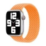 Apple Braided Strap Solo SE/11/10/9/8/7/6/5/4/3 (42/41/40/38mm) Bright Orange Size 4 Original Seal