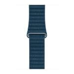Apple Galaxy Blue Leather Band For SE/11/10/9/8/7/6/5/4/3 (42/41/40/38mm) Size L, Original Seal Mqv72Zm/A