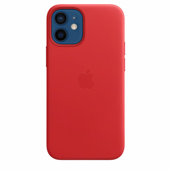 Apple Leather Mhk73Zm/A Scarlet Original Seal Kryt iPhone 12 Mini