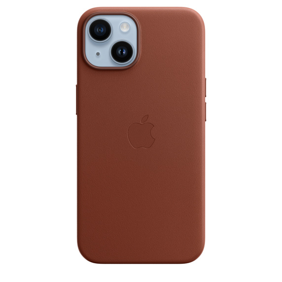 Apple Leather Mpp73Zm/A Umber Original Seal Kryt iPhone 14