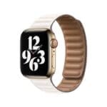 Apple Sandstone Leather Band For SE/11/10/9/8/7/6/5/4/3/Ultra 1/2/3 (44/45/46/49mm) Cases Size L Original Seal Mthc2Zm/A