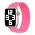 Apple Strap Apple Watch 3K439Zm/A Braided Solo Loop SE/11/10/9/8/7/6/5/4/3/Ultra 1/2/3 (44/45/46/49mm) Size 5 Flamingo Original Seal