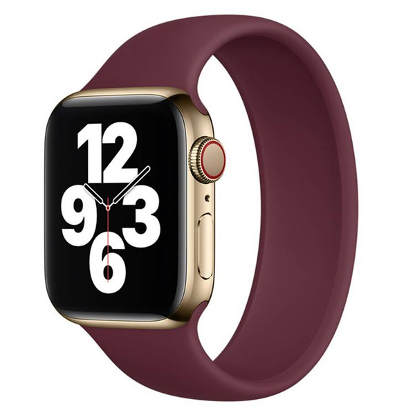 Apple Strap Apple Watch Solo Loop Mgt73Zm/A SE/11/10/9/8/7/6/5/4/3/Ultra 1/2/3 (44/45/46/49mm) Size 7 Plum Original Seal