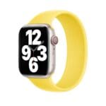 Apple Strap Solo Silicone Strap For Apple Watch Mqw73Zm/A SE/11/10/9/8/7/6/5/4/3/Ultra 1/2/3 (44/45/46/49mm) Size 8 Canary Yellow Original Seal