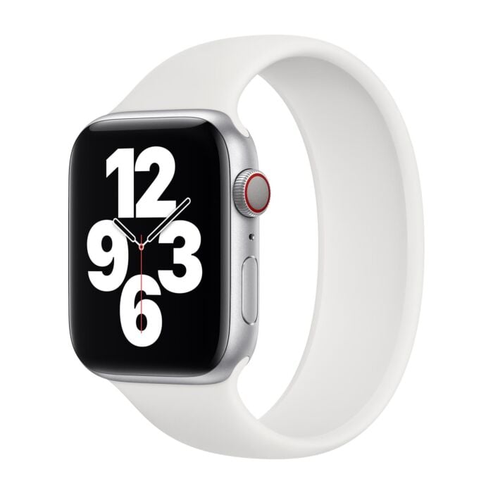 Apple Strap Solo Silicone Strap For Apple Watch SE/11/10/9/8/7/6/5/4/3 (42/41/40/38mm) Size 7 White Original Seal