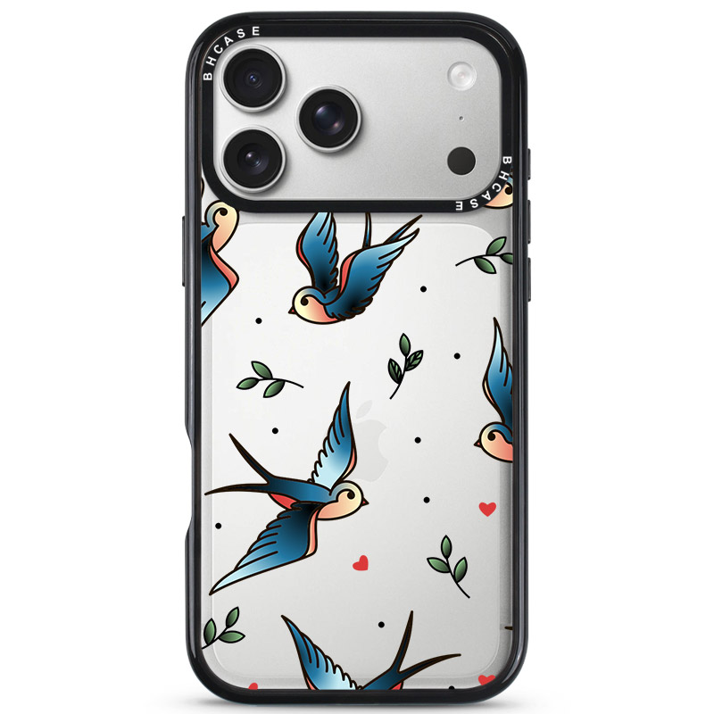 Birds Tattoo Kryt iPhone 17 Pro