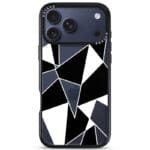 Black White Geometric Kryt iPhone 17 Pro