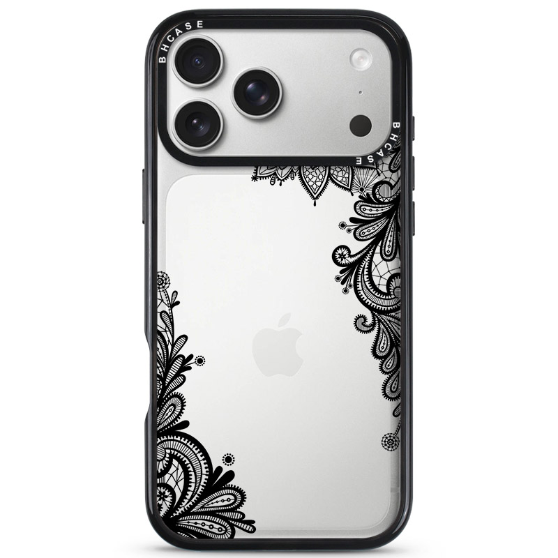 Flowers Black Kryt iPhone 17 Pro