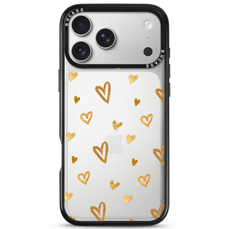 Golden Hearts Kryt iPhone 17 Pro