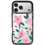 Pink Floral Kryt iPhone 17 Pro