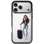 Woman Brunette With Baggage Kryt iPhone 17 Pro