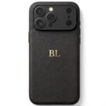 BHcase Camera Leather Monogram Black Kryt iPhone 17 Pro Max